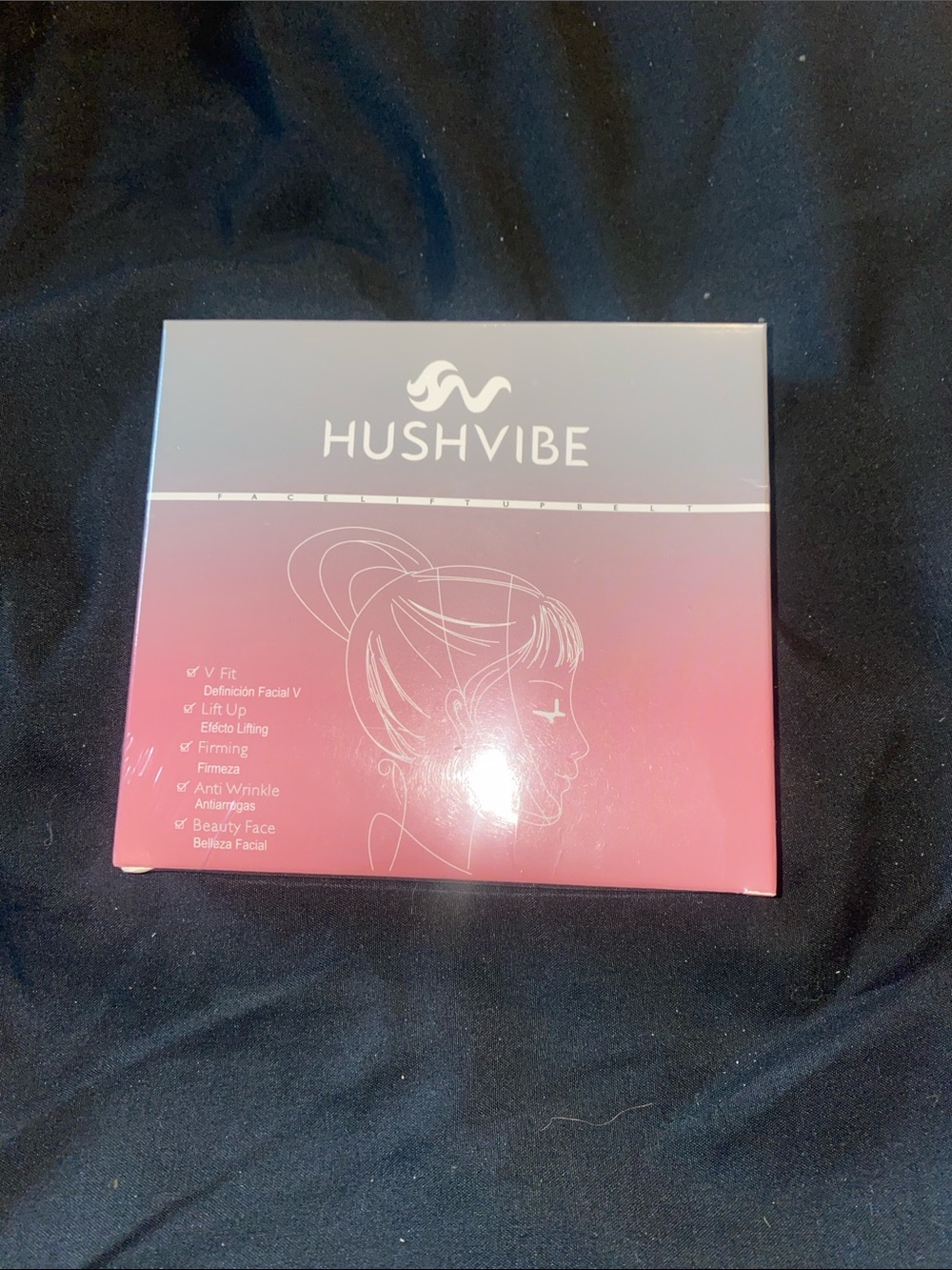 (2) Pink Reusable Facial Slimming Mask